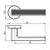 Separate handle Line URB6 BL-26, black
