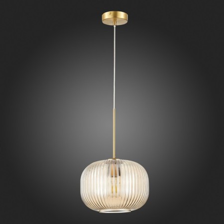 STL LUCE Sus. SL1154.313.01. Gran. 1x60 W, E27, 24.5x24.5x38 cm, brass color-4