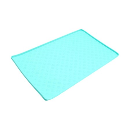 Silicone rug for a bowl with texture, 48 x 30 cm, mint-1