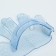 Rubber massage brush on hand, blue