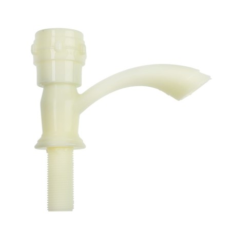 Tap for one water Zein Z2023, round handle, plastic, short pour, "rice" color-3