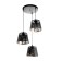 Bayerlux lamp "Thicket" 3he27 40W Black 40x40x20-90cm