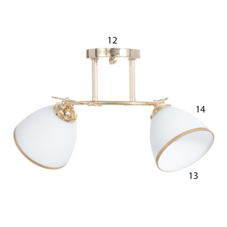 Chandelier 2025/2 E27 60W gold 46x28x26 cm Bayerlux-3