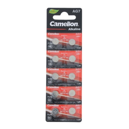 Battery Alkalin Camelion Mercury Free, AG7 (395, LR926) -10BL, 1.5V, blister, 10 pcs.-2