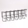 Nasten umbrella stand, with hooks, metal, 6.4 × 13 × 39 cm, black