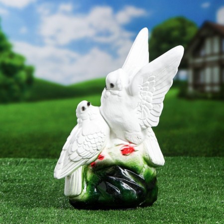 Garden figure "Two pigeons" 37cm