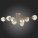Ceiling EVOLUCE lamp. Sle155702-08. More. 8x40 watts, E14, 100x64x34 cm, golden color