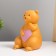Nightmare "Bear in love" Led 3xlr44 yellow 10x9x12.5 cm Risalux