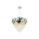 Crystal chandelier with Ambrella Light, Traditional, Tr5242, E14, Silver Color
