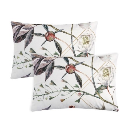 Set of pillowcases Ethel "Peonies", 50x70 cm - 2 pcs, 100% cotton, pylin 125 g/m2