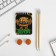 Chancellery set "Brain": eraser 2 pcs, notebook, pencils