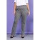 Female trousers, size 60, gray color