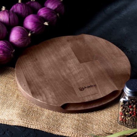 ADELICA, D = 30 × 1.8 cm, array of birch, secret handles, soaked in oil, chocolate color, chocolate-10