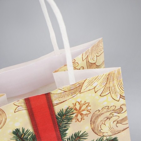 Package for the bottle "Post", 13 x 36 x 10 cm, New Year-4