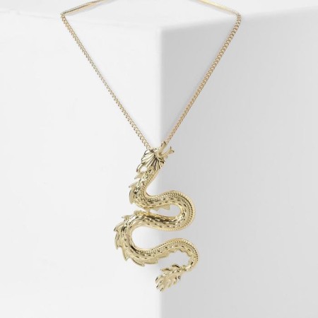 Piece "Dragon" wriggling, color gold, l = 46 cm
