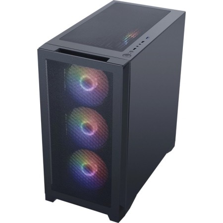 The ACCORD AM08 case is black without PSU ATX 2xusb3.0 1xusb3.1 Audio Bott PSU-6