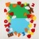 A toy made of felt "Pets", set: 36 elements, 2 basics