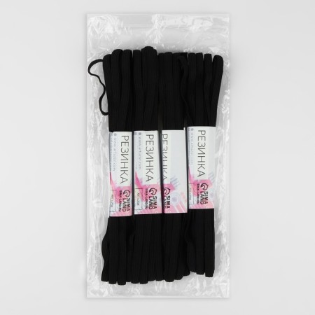 Rubber bands, 6 mm, 5.5 ± 0.5 m, 4 pcs, black color-2