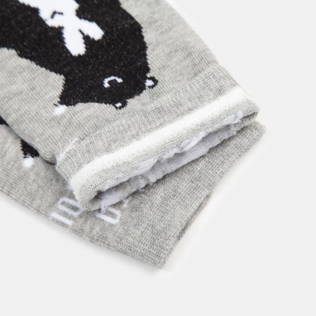 Set of women's socks (3 pairs) minku color gray, size 38-39-4