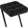 Harmain amauri metal/velor, black/black 35x36x64 cm