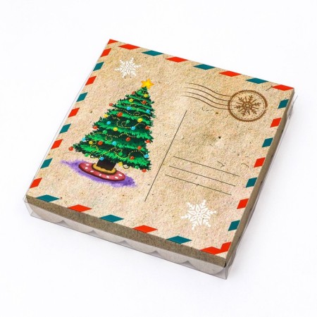 Birch for cookies "Christmas Post", 18 x 18 x 3 cm-5