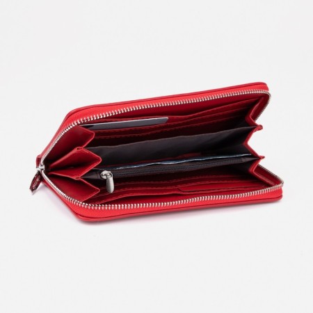 Women's wallet with lightning, red color-3