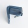 Women's wallet on the button, blue color