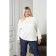Women's turtleneck, size 56, milk color