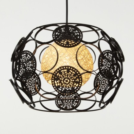 Lamp Bayerlux 2743/1bk E27 40W Black 32x32x24-124 cm-2