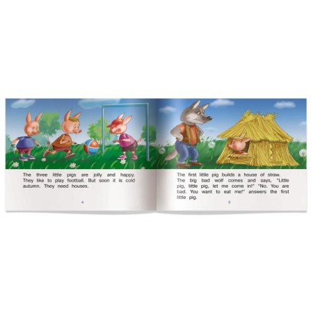 Foreign Language Book. Three piglets. The Three Little Pigs. (in English). Naumova N.A.-3
