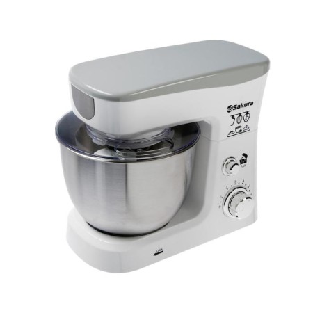 Mixer Sakura SA-6327W, Planetary, 1000 W, 3.5 L, 6 speeds, 3 nozzles, white