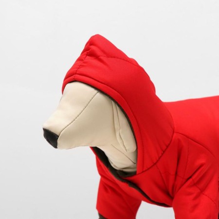 Zimovye jumpsuit for animals, M (DS 24-26, OG 34-36 cm, Osh 28 cm), red-3