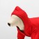 Zimovye jumpsuit for animals, M (DS 24-26, OG 34-36 cm, Osh 28 cm), red