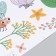 Sticker Plastic Interior color "Cute insects with leaves" set 2 sheets 30x90 cm