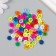 A set of buttons plastic "Color button" MIX NR 100 pcs 11.2x1.5x7 cm