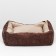 A bed with a removable cover, furniture fabric, foam rubber, 55 x 45 x 15 cm