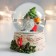 Souvenir Polystone Water Ball "Gnomik with a gift" 7x6.7x8.8 cm