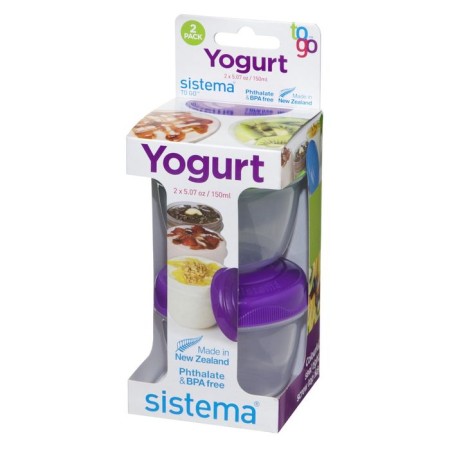 Sistema to-go yogurt capacities, 150 ml X 2 pcs., Mix color-2