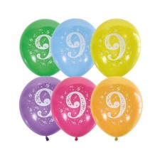 Shar Latex 12 “Figure 9”, pastel, 2-sided, set 10 pcs., Mix color