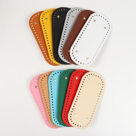 The basis for knitted products to the leatherette "elongated" mix 10x22 cm