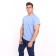 T-shirt male plain, color light blue, size 50