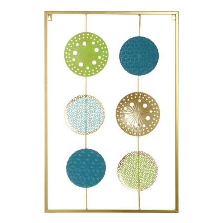 Panel Interior Metal "Non -colored circles with texture" gold 1x39.5x60 cm-1