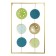 Panel Interior Metal "Non -colored circles with texture" gold 1x39.5x60 cm