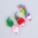 A toy for cats "Small Mouse" with feathers, 5 cm, packing 50 pcs