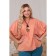 Female blouse, size 48, pink color