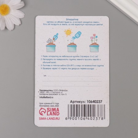 Growing postcard "Dreams should come true" 10*15 cm-2