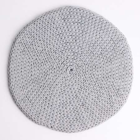 Napkin, d = 25 cm, polyester fiber, gray-3