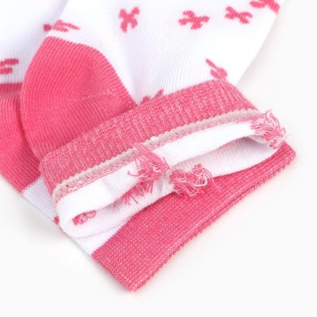 Women's socks, white color/cat, size 35-37-4