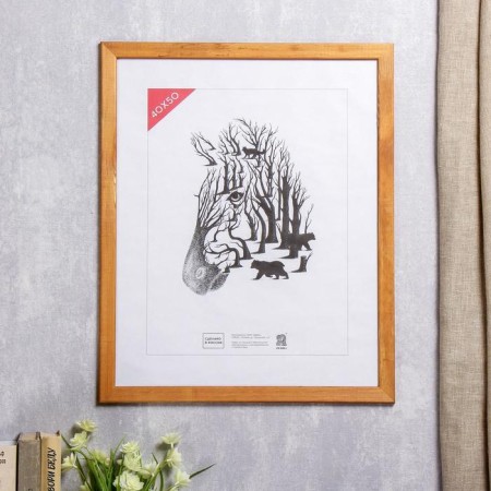Photo frame 40x50 cm (2503) wood (plastic screen)-1