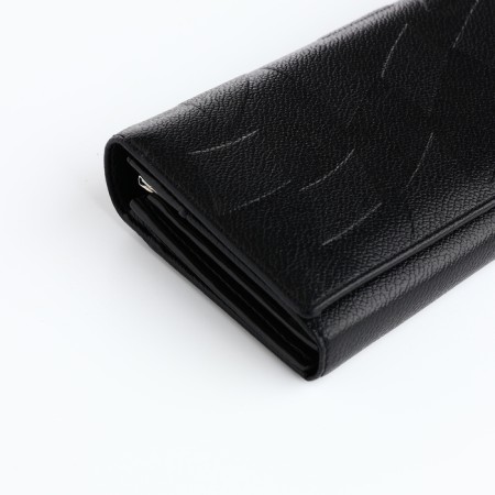 Women's wallet on magnets, black color-2